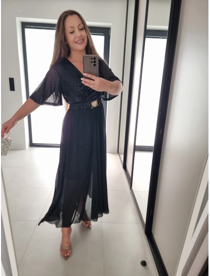 Sukienka SELENA MAXI czarna