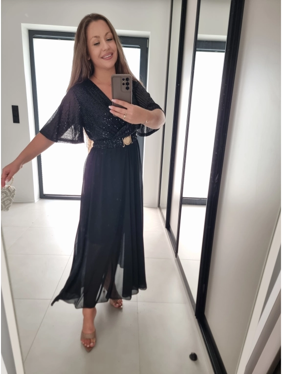 Sukienka SELENA MAXI czarna