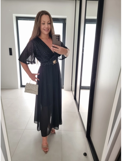 Sukienka SELENA MAXI czarna