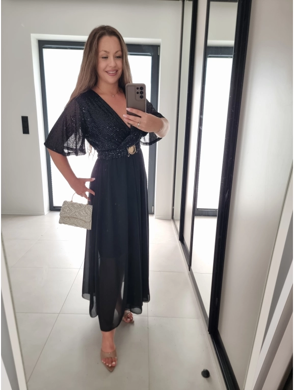 Sukienka SELENA MAXI czarna