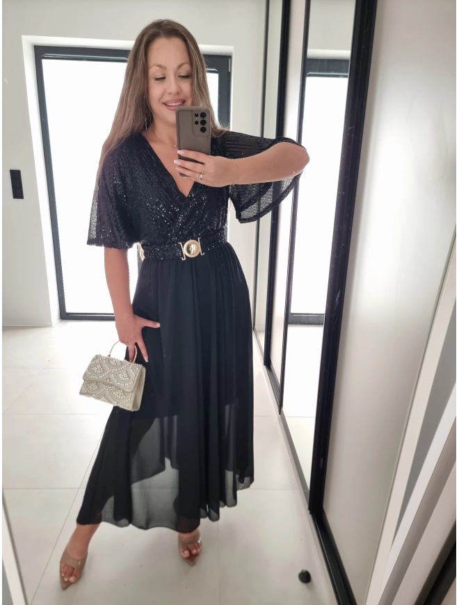 Sukienka SELENA MAXI czarna