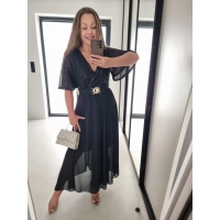 Sukienka SELENA MAXI czarna