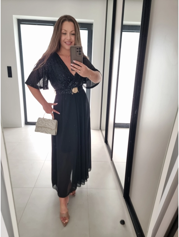 Sukienka SELENA MAXI czarna