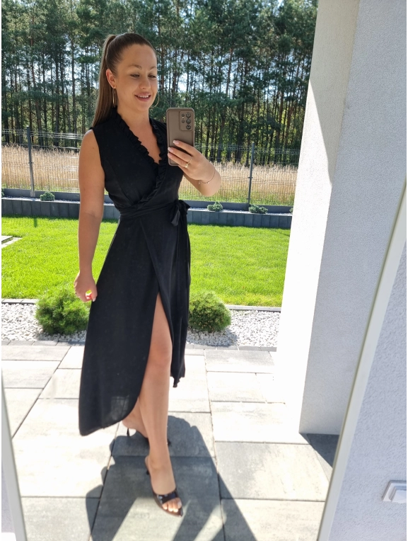 Sukienka ARIA black S M L XL szlafrok