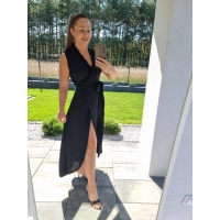 Sukienka ARIA black S M L XL szlafrok