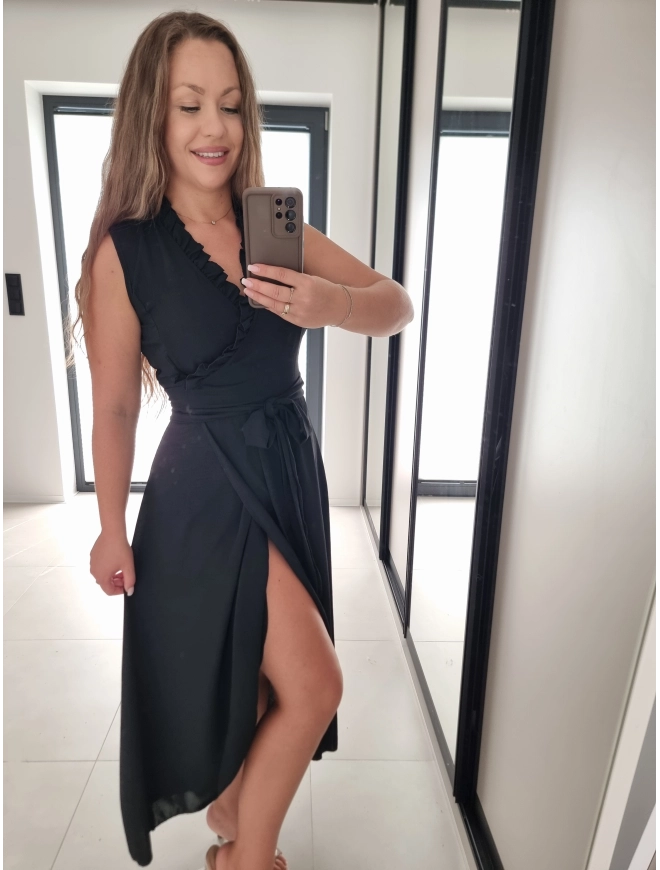 Sukienka ARIA black S M L XL szlafrok