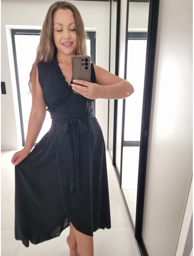 Sukienka ARIA black S M L XL szlafrok