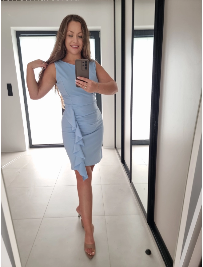 Sukienka PAULA błękit elegancka