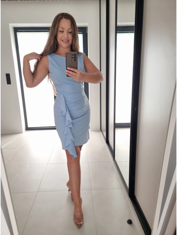 Sukienka PAULA błękit elegancka