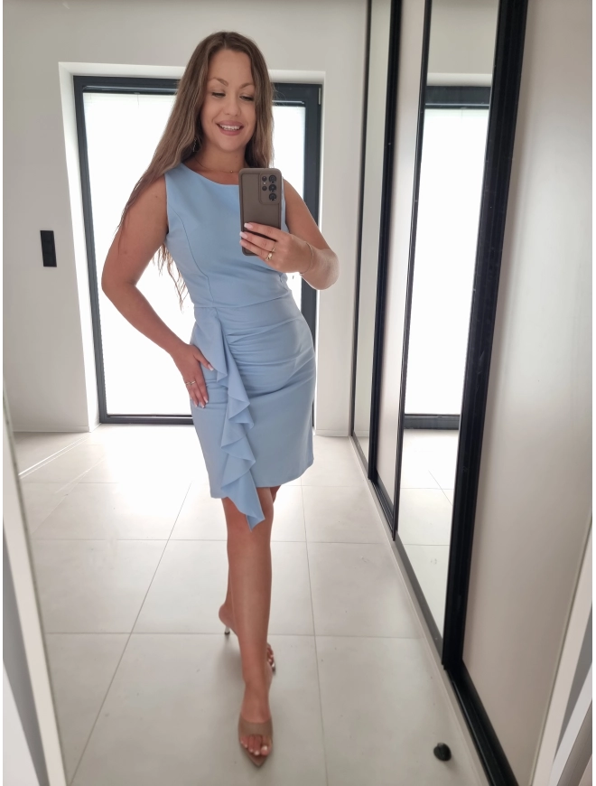 Sukienka PAULA błękit elegancka