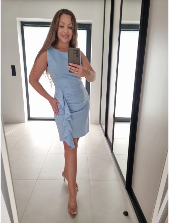 Sukienka PAULA błękit elegancka
