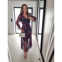 Sukienka TATIANA elegancka siateczkowa 07