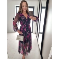 Sukienka TATIANA elegancka siateczkowa 07