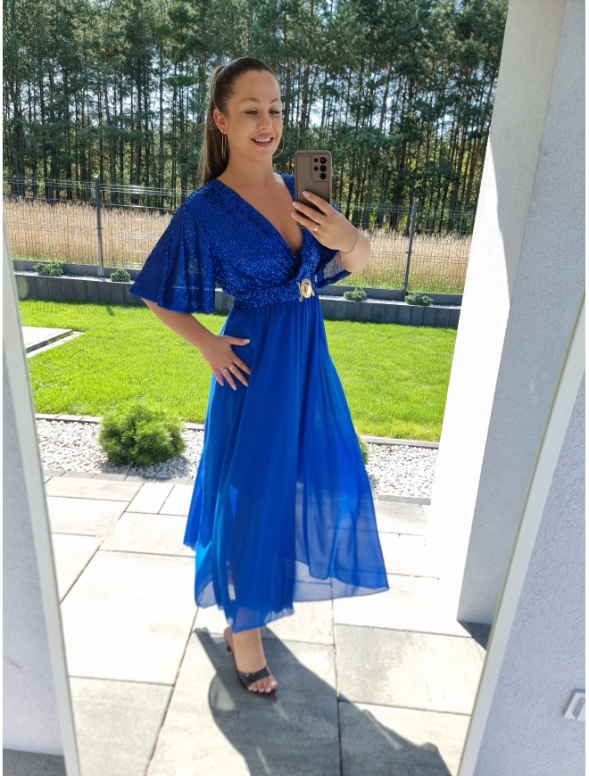 Sukienka SELENA MAXI chaber
