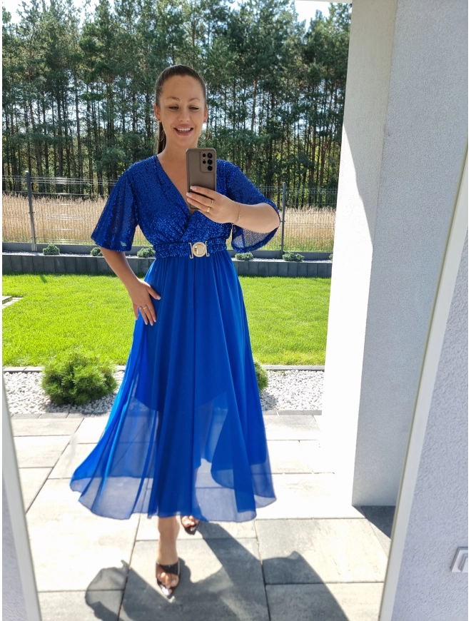 Sukienka SELENA MAXI chaber