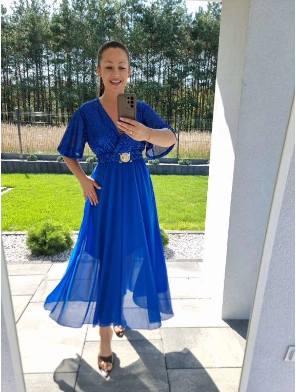 Sukienka SELENA MAXI chaber