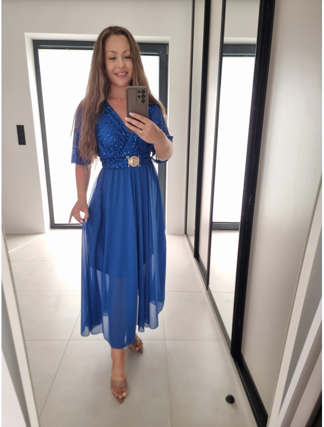 Sukienka SELENA MAXI chaber