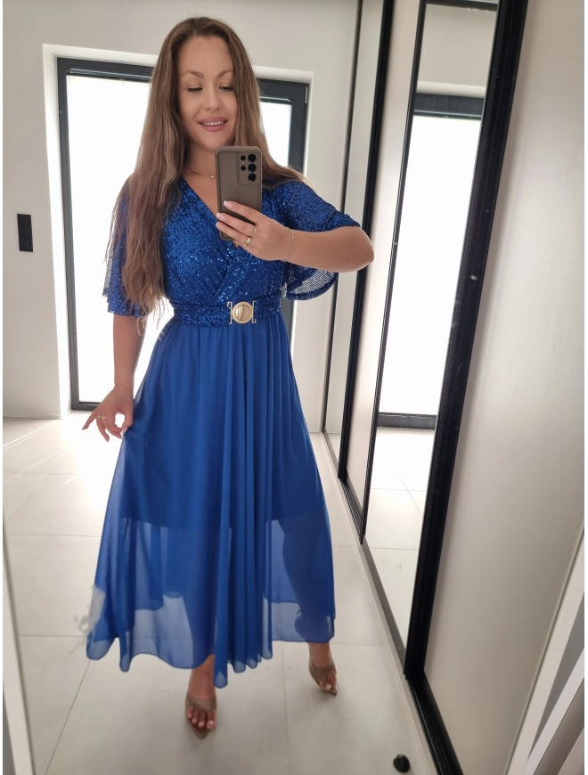 Sukienka SELENA MAXI chaber