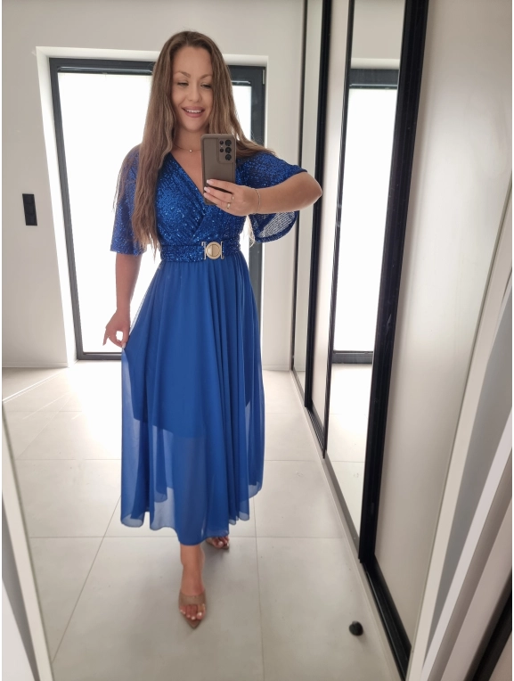 Sukienka SELENA MAXI chaber