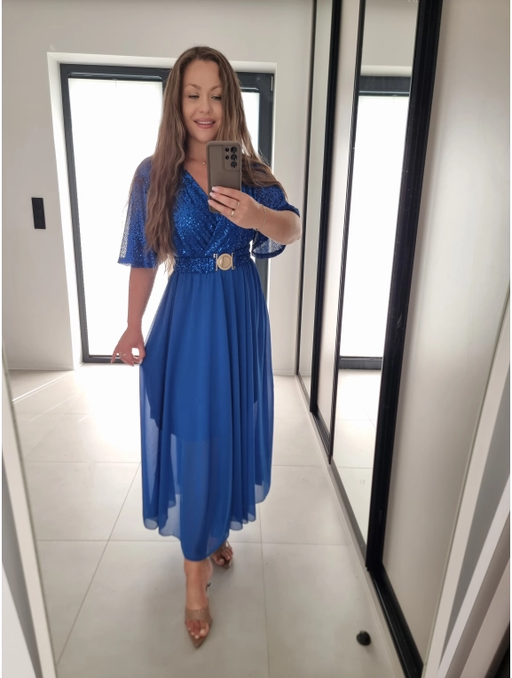 Sukienka SELENA MAXI chaber