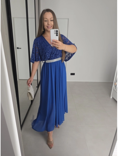 Sukienka ELISABETH M L XL XXL  koronka z paskiem