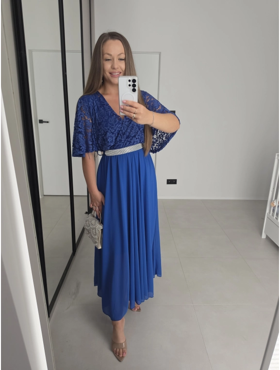 Sukienka ELISABETH M L XL XXL  koronka z paskiem