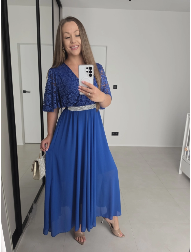 Sukienka ELISABETH M L XL XXL  koronka z paskiem