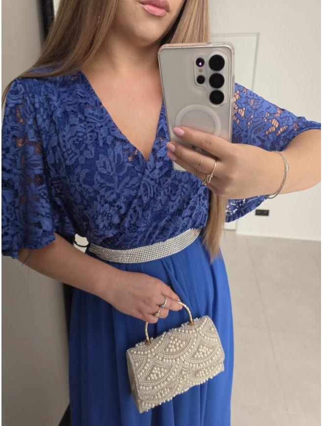 Sukienka ELISABETH M L XL XXL  koronka z paskiem