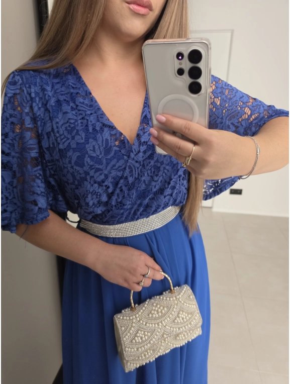 Sukienka ELISABETH M L XL XXL  koronka z paskiem