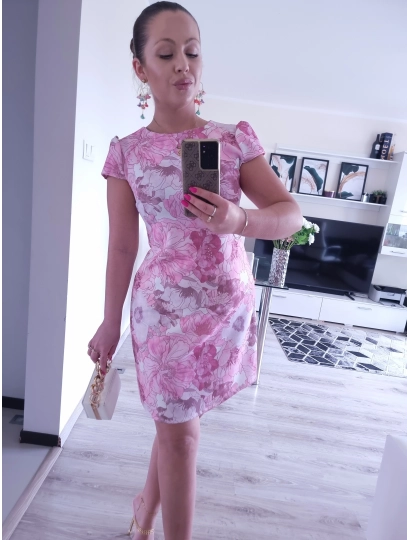 Sukienka KRISTIN elegancka prosta 03