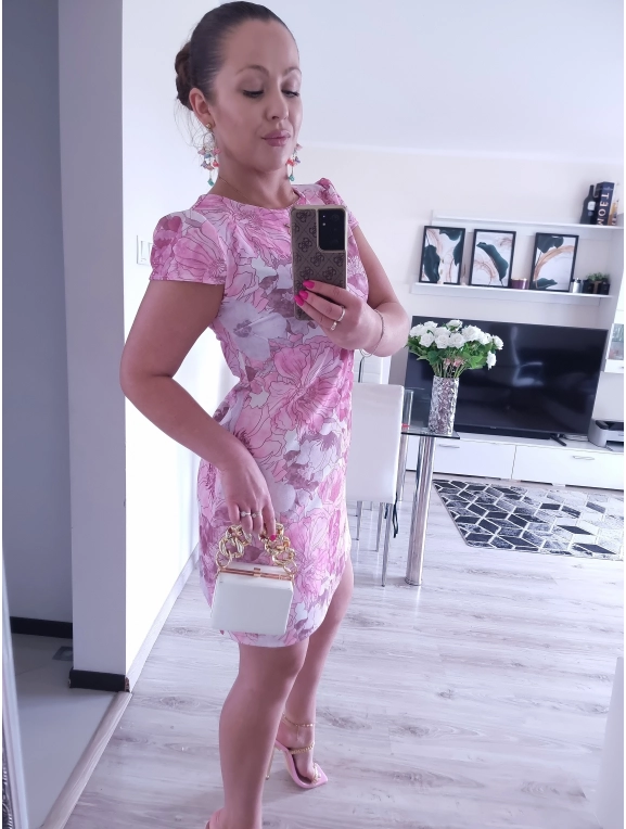 Sukienka KRISTIN elegancka prosta 03